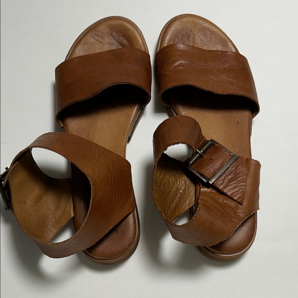 Miz Mooz Brown Leather Sandals